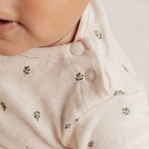 Long Sleeve T Green Leaves by Little Dutch