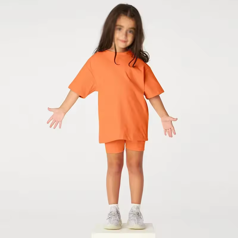 D4 Kids Personalised Cycle short summer t-shirt set