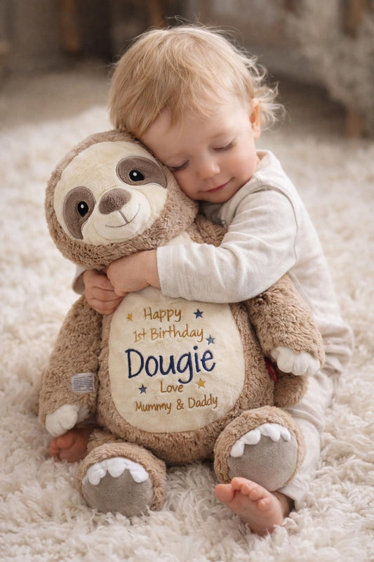 Clingy the Sloth Personalised Teddy