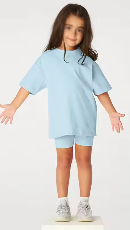 D4 Kids Personalised Cycle short summer t-shirt set