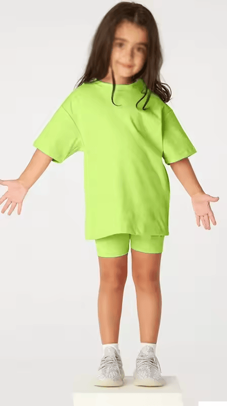 D4 Kids Personalised Cycle short summer t-shirt set