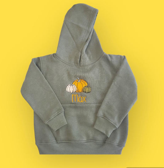 Pumpkins Kids Personalised Hoodie - Various Colours