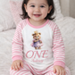 Ted & Crown When I Wake Up Personalised pink stripe Birthday Pyjamas Pjs