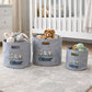 Canvas Storage basket Personalised set of 3 - various colours