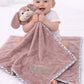 Dusky Pink Polka Dot Personalised giant comfort blanket