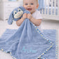 Blue Polka Dot Personalised giant comfort blanket