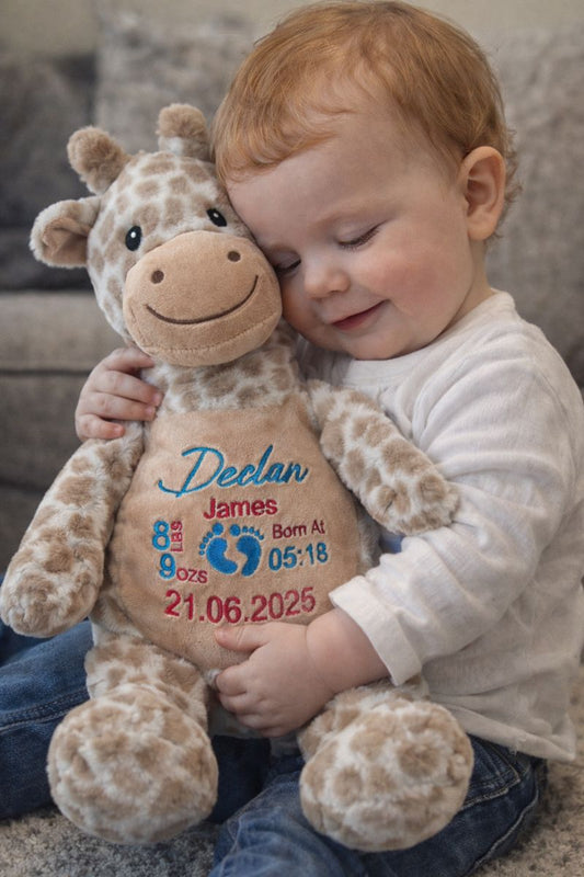 Giraffe Personalised Teddy