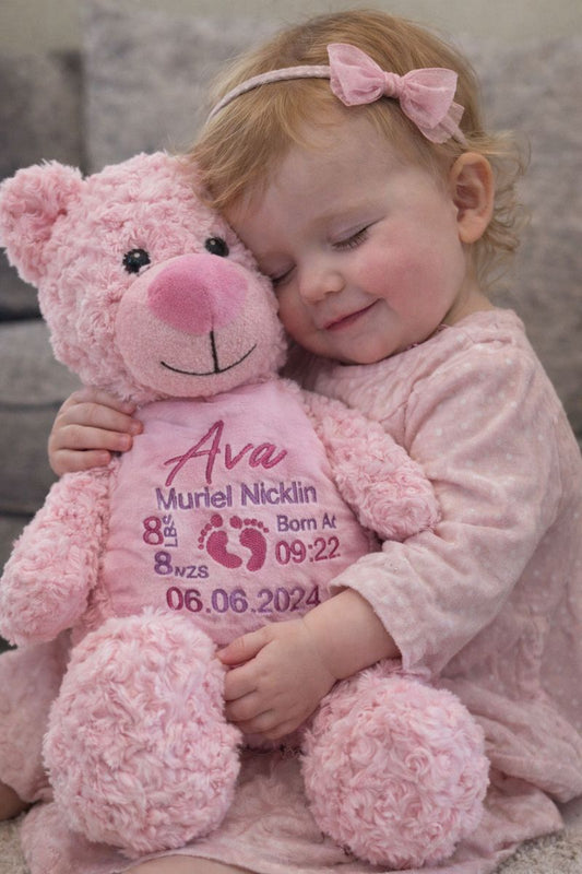 Pink Teddybear Personalised Teddy