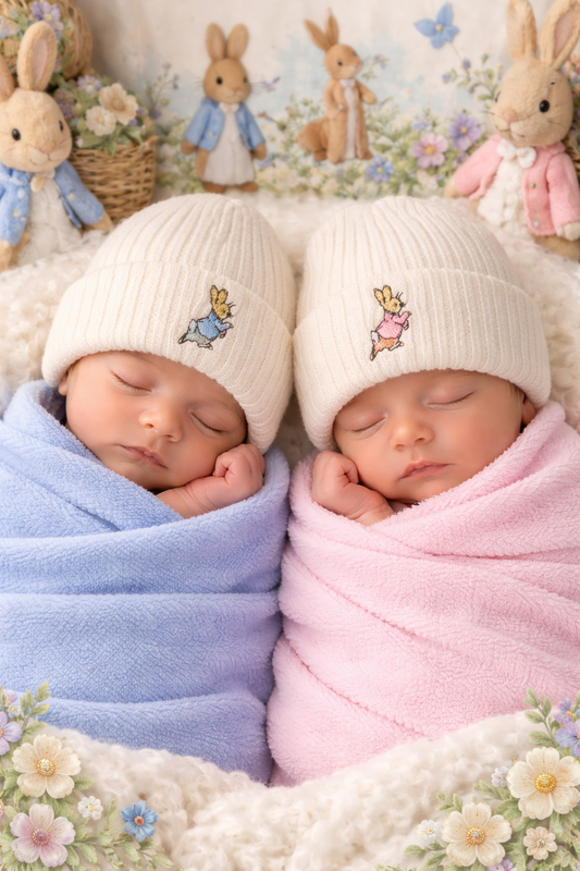 Beanie Hat Peter Rabbit- Newborn/First Size