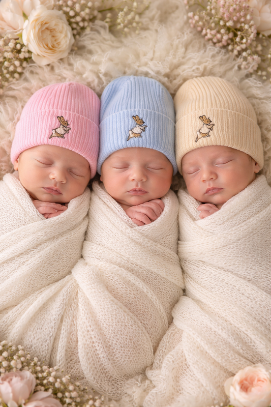 Beanie Hat Peter Rabbit- Newborn/First Size