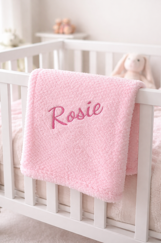 The Belmont Baby Blanket Pink