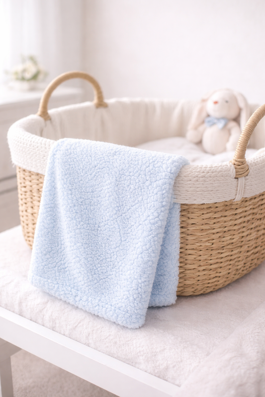 The Belmont Baby Blanket Blue