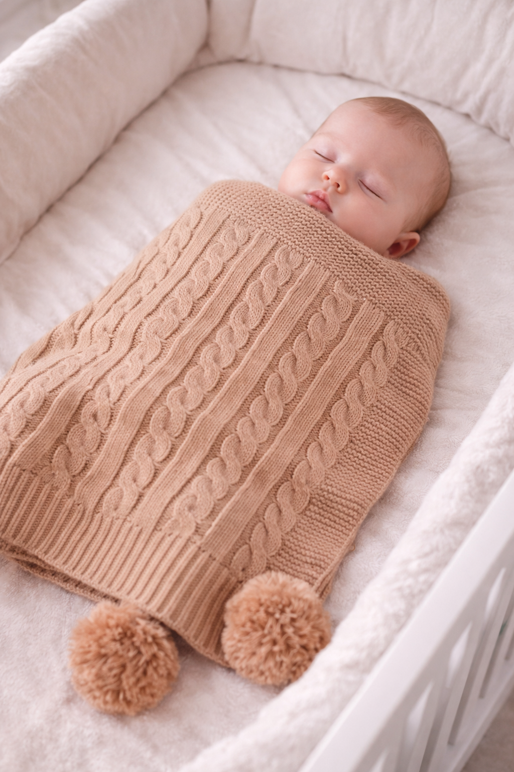 Soho Elegance Baby Blanket Coffee