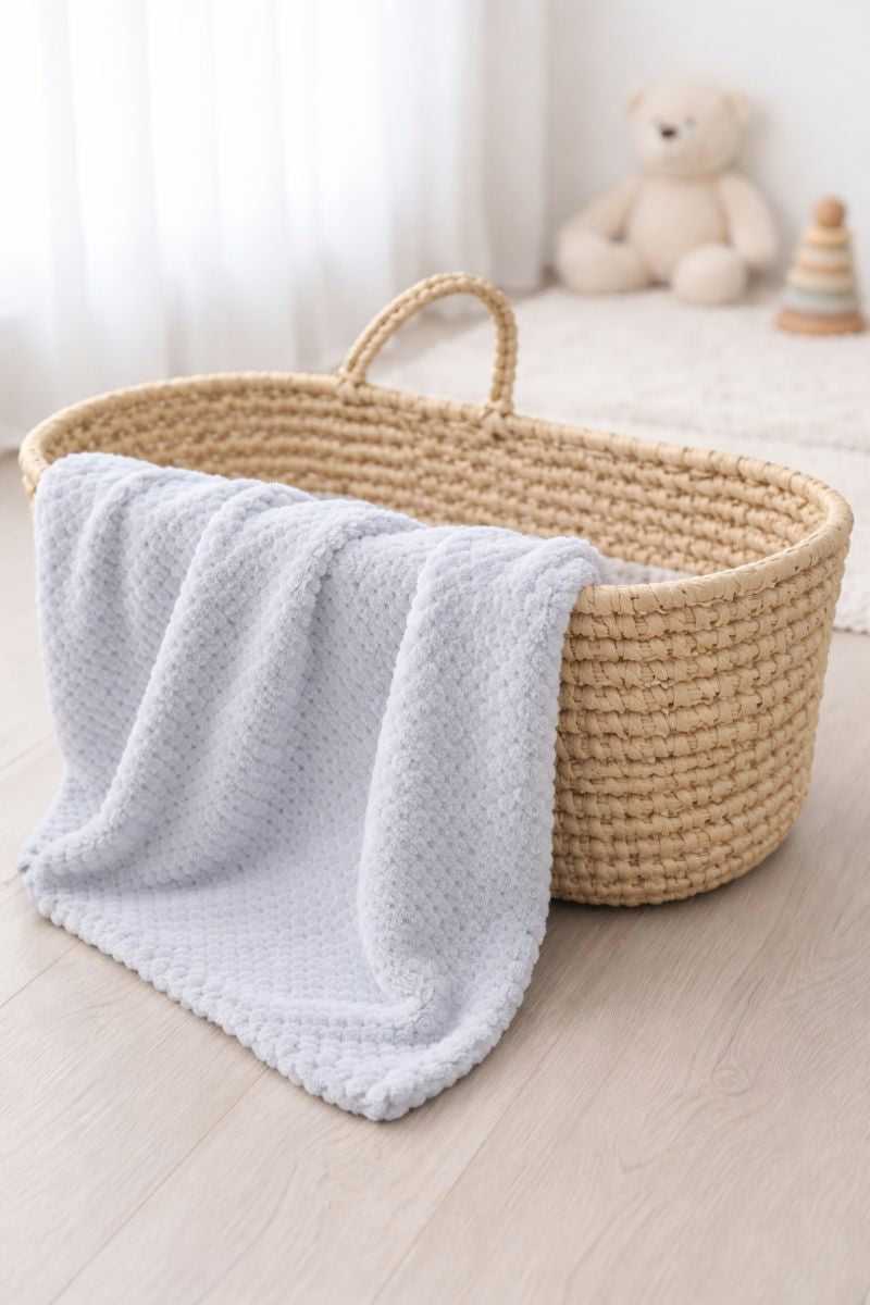 The Belmont Baby Blanket Grey
