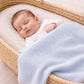 The Hampton Baby Cellular Blanket Blue
