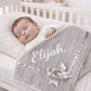 Huxley Baby Blanket Grey