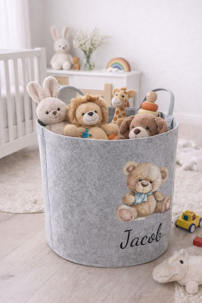 Teddybear Personalised Toy/Laundry Basket