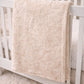 Animal embossed Biscuit/Beige personalised baby blanket / wrap