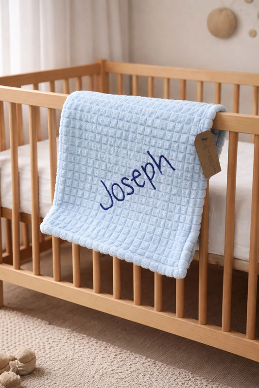 The Kenton baby Blanket - Blue