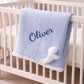 Huxley Baby Blanket Light Blue