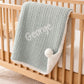 Huxley Baby Blanket Sage green