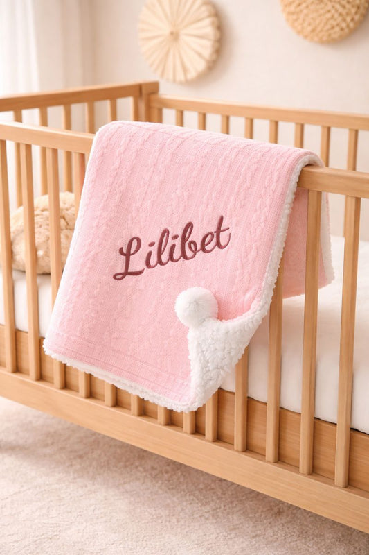 Huxley Baby Blanket Baby Pink