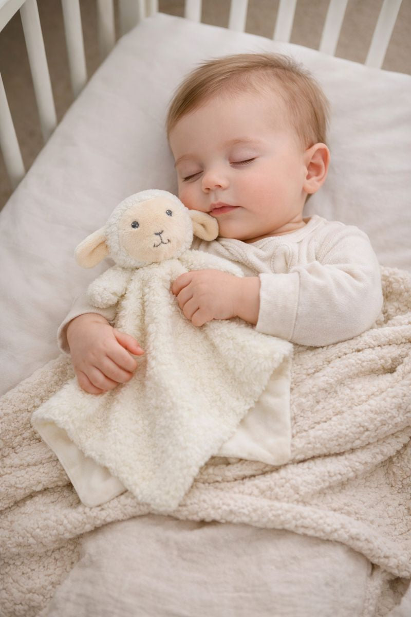 Sheep / Lamb personalised baby Comforter blanket