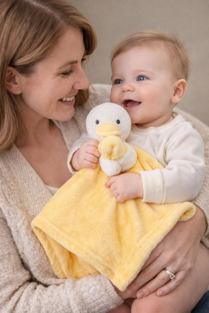 Duck personalised baby Comforter blanket