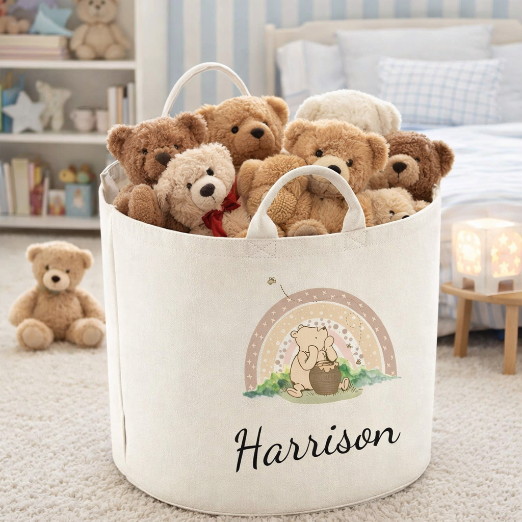 Winnie The Pooh Personalised Toy/Laundry Basket