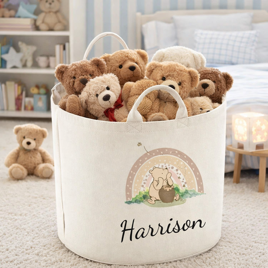 Winnie The Pooh Personalised Toy/Laundry Basket