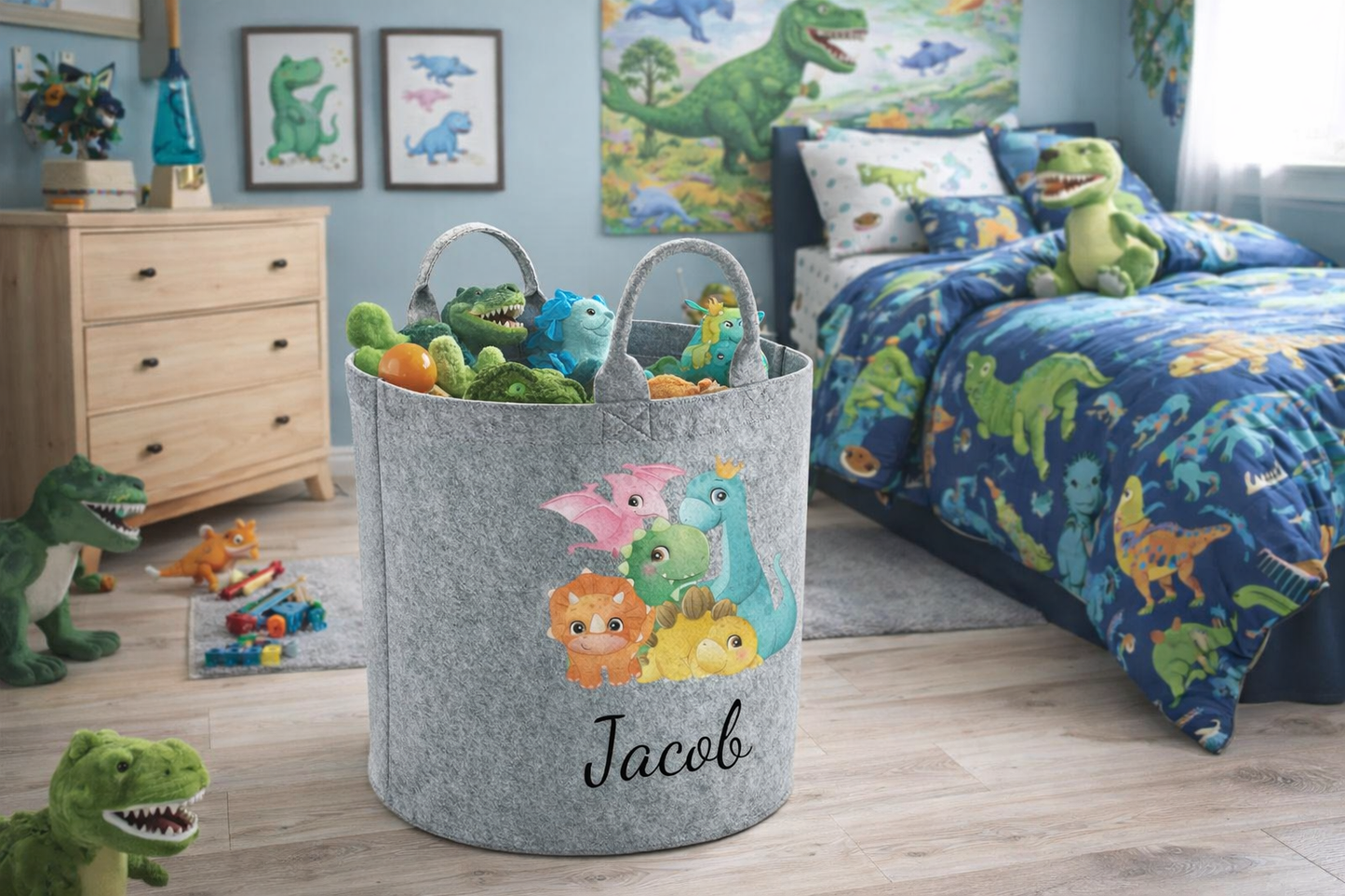 Dinosaurs Personalised Toy/Laundry Basket