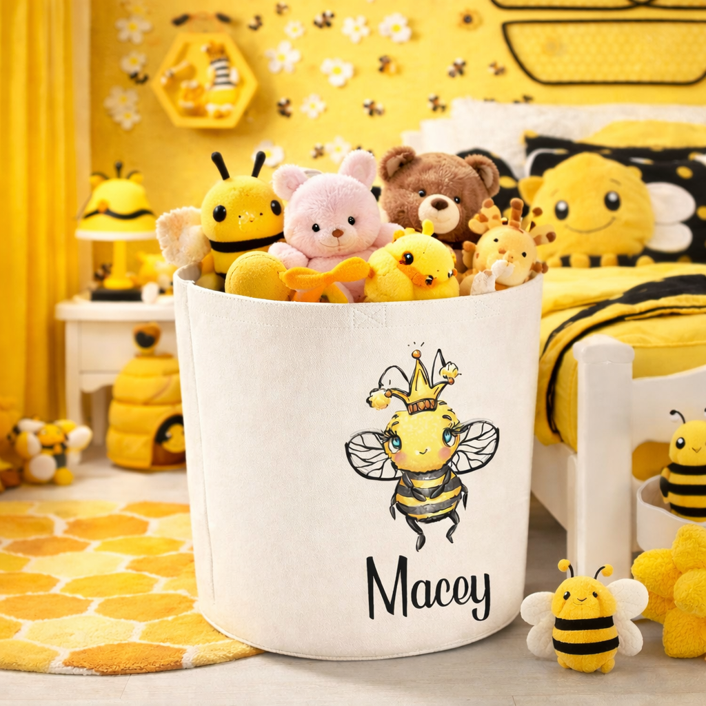 Bee Personalised Toy/Laundry Basket