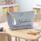 Nappy and Wipes storage bag with Blue Bunny