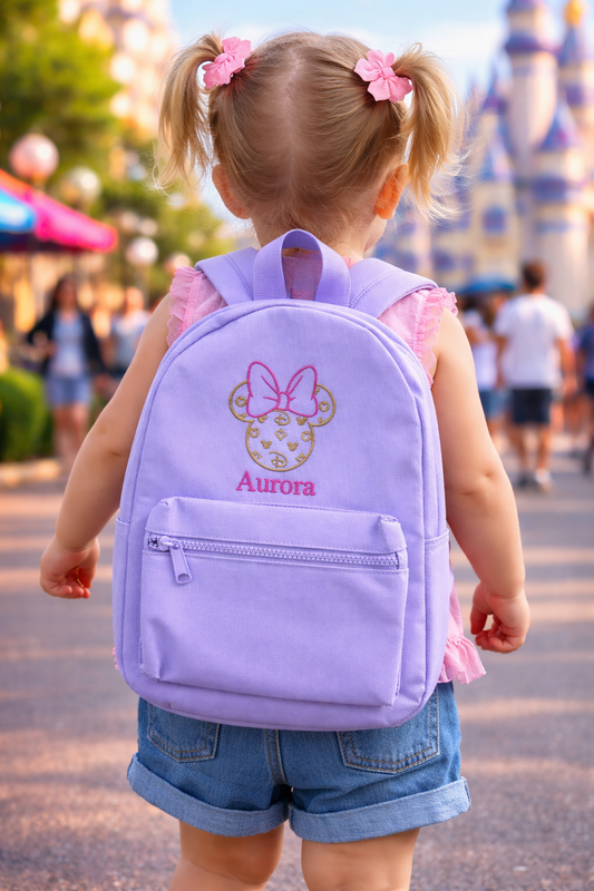 LV Mouse design personalised children's backpack