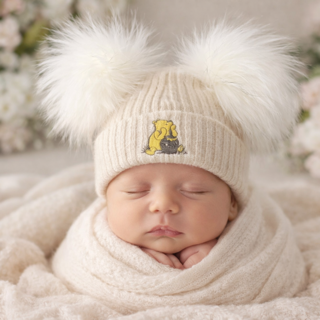 Double Pom Hat Winnie The Pooh - First Size