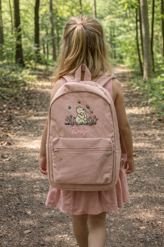 Winnie The pooh personalised children's backpack