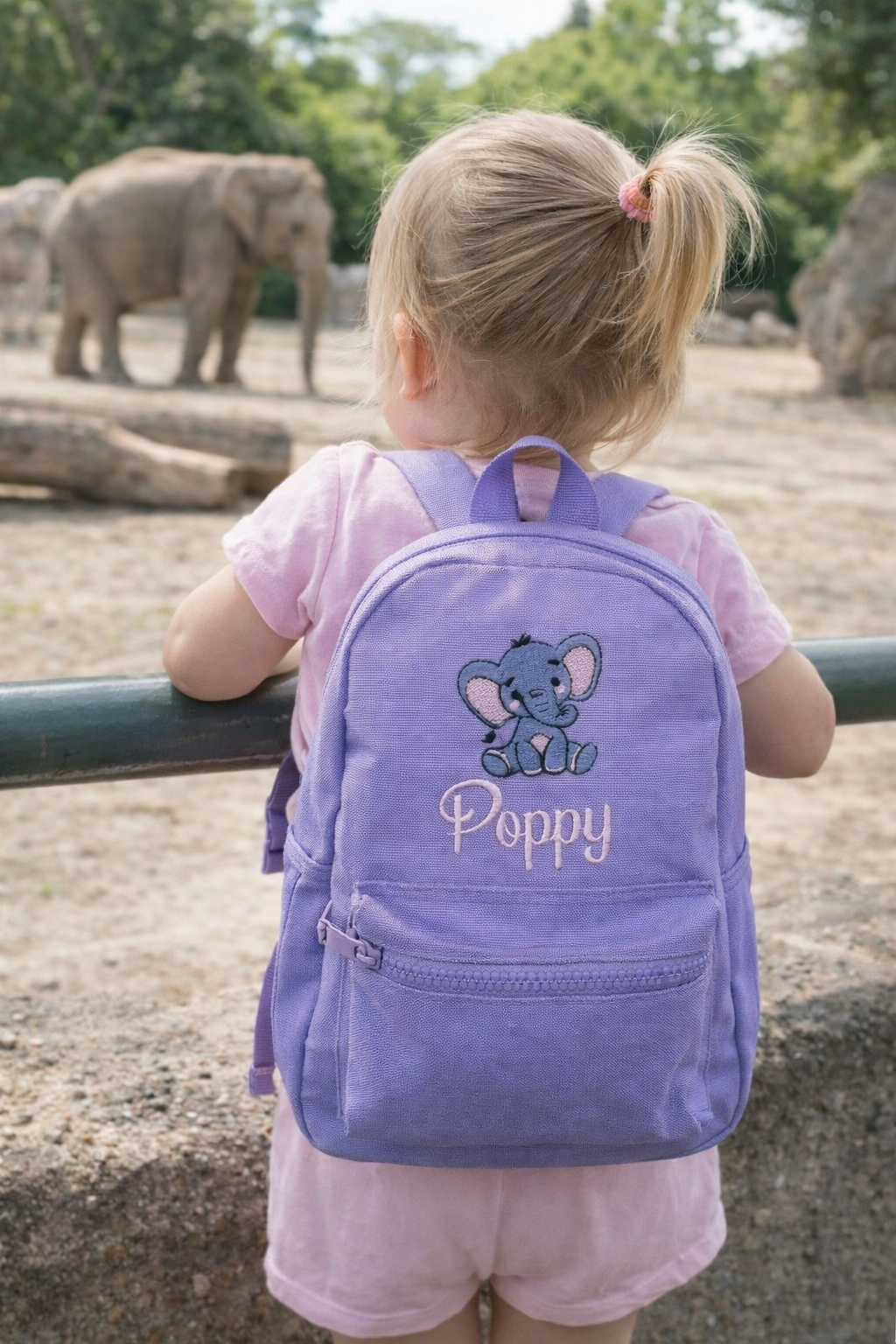 Children's Backpack personalised with Elephant Design