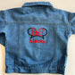 Kids' personalised Denim Jacket - Ears & bow design