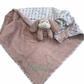 Dusky Pink Polka Dot Personalised giant comfort blanket