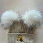Double Pom Hat Winnie The Pooh - 3+ Months