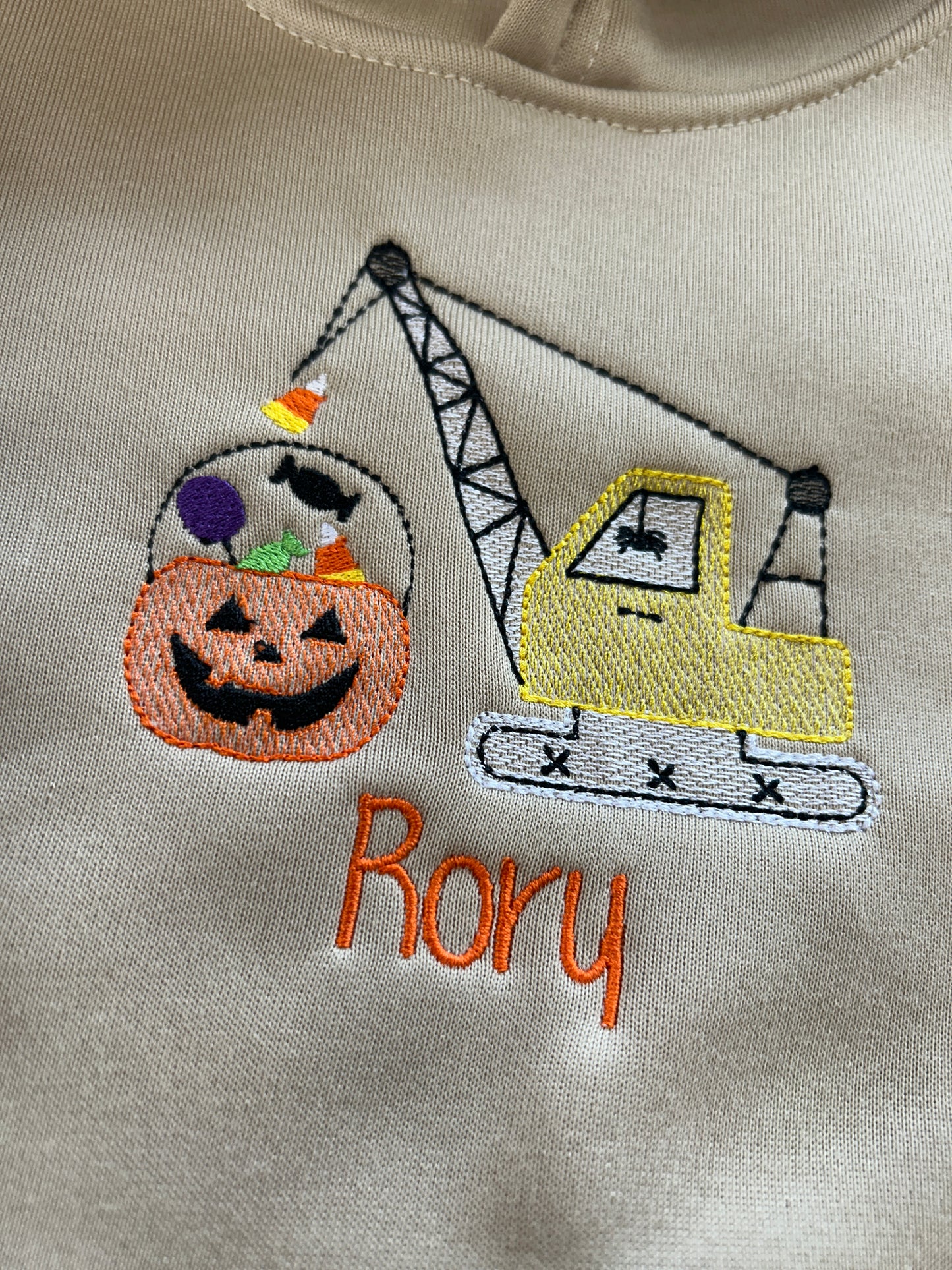 Pumpkin Crane Kids Hoodie tracksuit personalised set