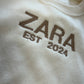 Established in... embroidered Kids personalised sweater