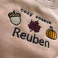 Acorns in Autumn Kids personalised sweater