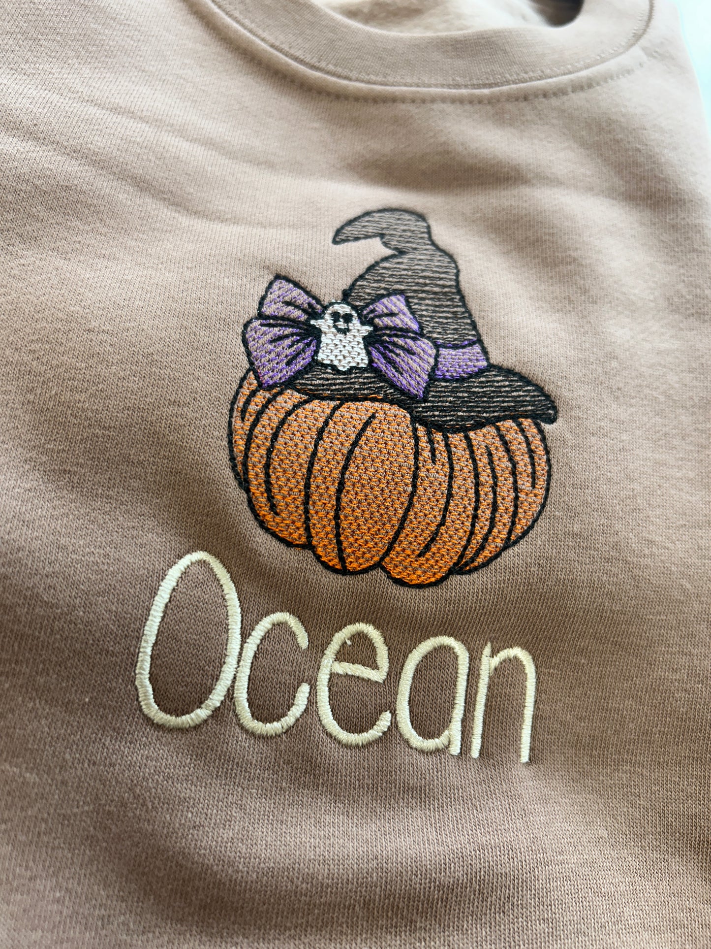 Pumpkin Witches Hat Kids personalised sweater