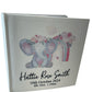 Pink Elephant design personalised baby photo album