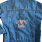Personalised Kids' Denim Jacket - Strawberry design