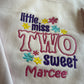 Little Miss TWO Sweet Personalised Birthday Jumper - Various Colours
