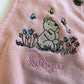 Winnie The Pooh embroidered Personalised Kids Dungaree Dress