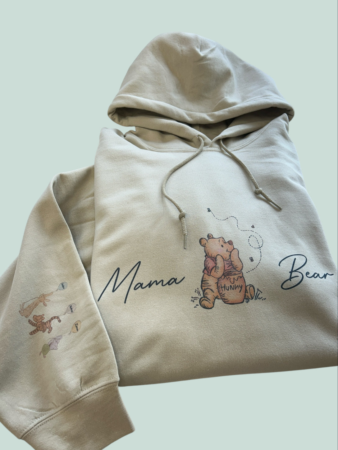 Adults Winnie the Pooh Personalised "Mummy Bear" Hoodie