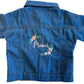 Personalised Kids' Denim Jacket - floral design